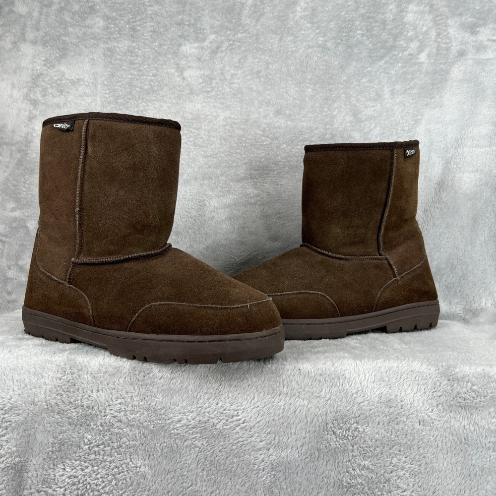 The Realm Suede Australian Wool Boots 13 Brown Men Winter Warm Outdoor